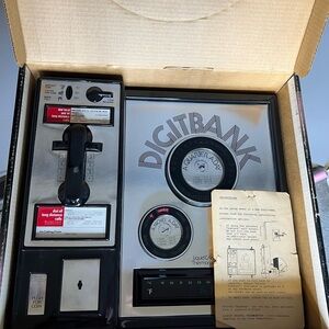 1970’s Digitbank Liquid Crystal Thermometer Set